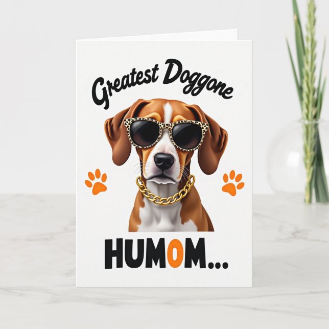 Tarjeta de perro con el mejor humor (Anverso)