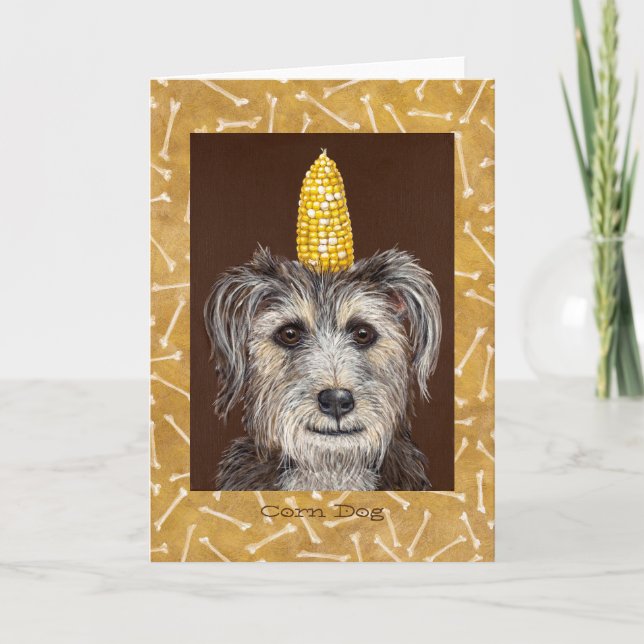 Tarjeta de perro de maíz (Anverso)