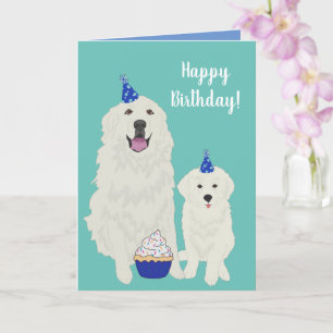 Tarjeta de perro de montaña Great Pyrenees