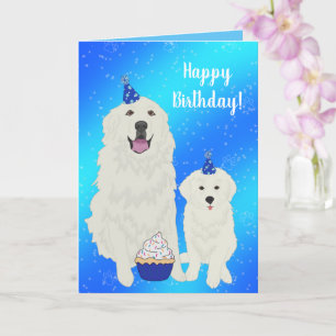 Tarjeta de perro de montaña Great Pyrenees