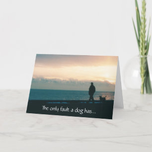 Tarjeta de perro de simpatía