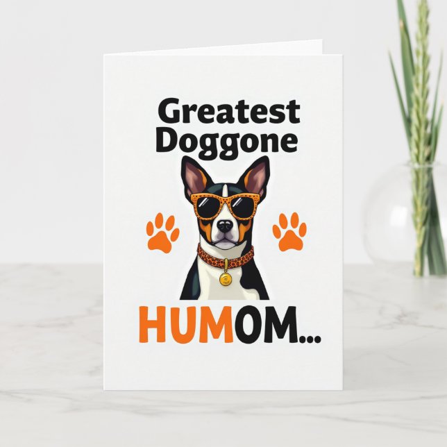 Tarjeta de Perro Genial con Manchas (Anverso)