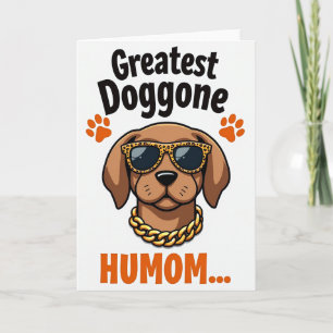 Tarjeta de Perro Genial Estilo Guepardo