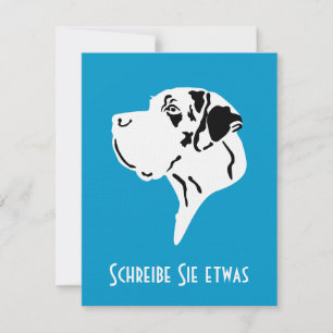Tarjeta de perro para etiquetar