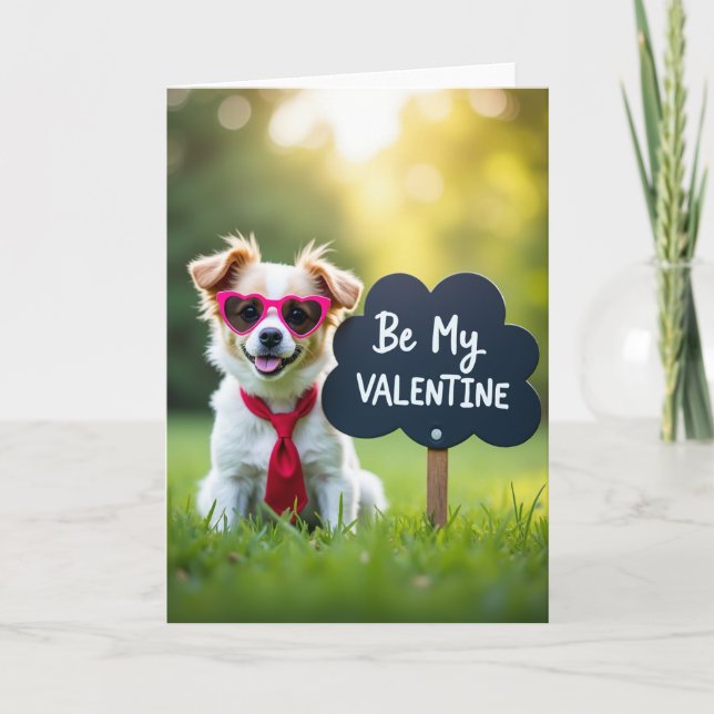 Tarjeta de perro para San Valentín (Anverso)