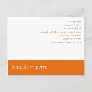 Tarjeta de Persimmon Banner :: Save the Date