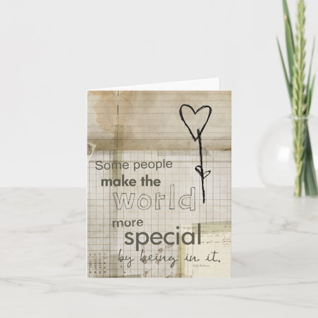 tarjeta de persona especial de doodle (Anverso)