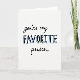 Tarjeta de Persona Favorita