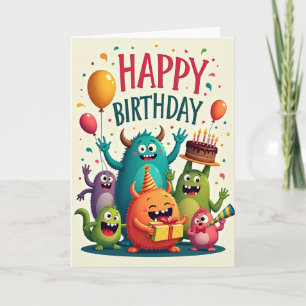 Tarjeta de personaje alegre