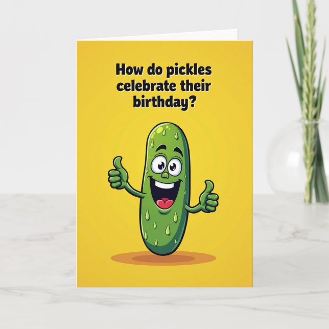 Tarjeta de personaje verde alegre (Anverso)