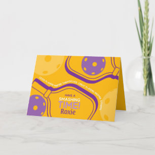 Tarjeta de Personalizable amarillo de cumpleaños f
