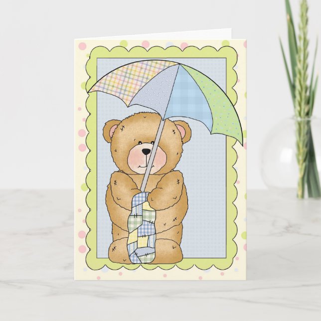 Tarjeta de Personalizable Baby Shower Boy (Anverso)