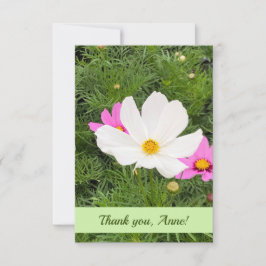 Tarjeta de personalizable con flores rosas