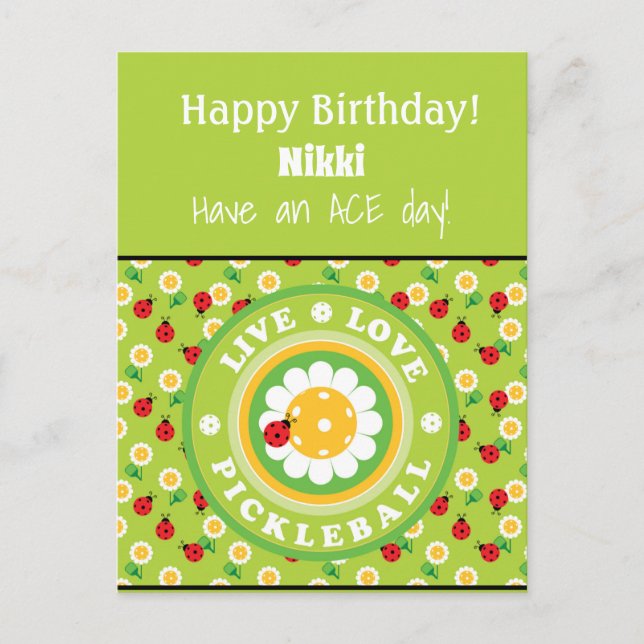 Tarjeta de Personalizable Cute de Cumpleaños Feliz (Anverso)