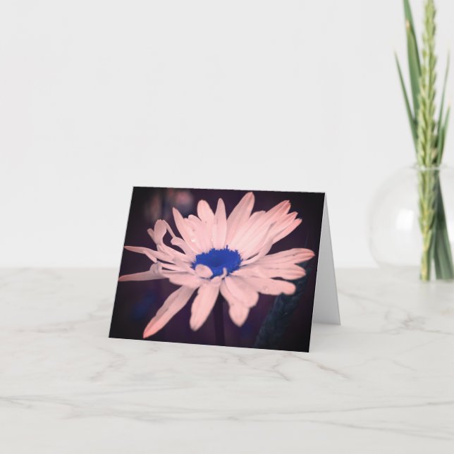 Tarjeta de Personalizable Daisy Blue Center (Anverso)