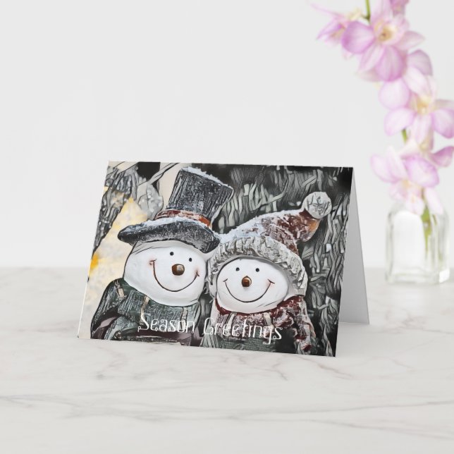 Tarjeta de Personalizable de dibujo para muñeco de (Orquídea)
