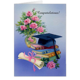 Tarjeta de personalizable de graduación de casquil