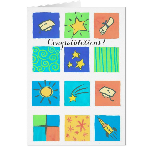 Tarjeta de personalizable de graduación de cierre  (Frente)