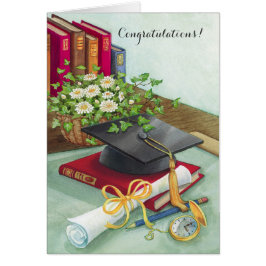 Tarjeta de personalizable de graduación de gorro d