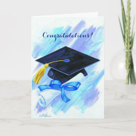 Tarjeta de personalizable de graduación de la tapa