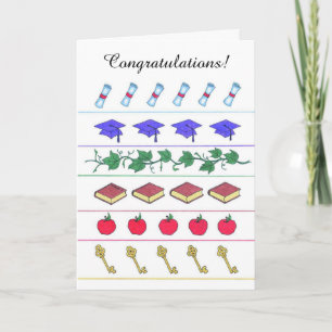 Tarjeta de personalizable de graduación de las lín