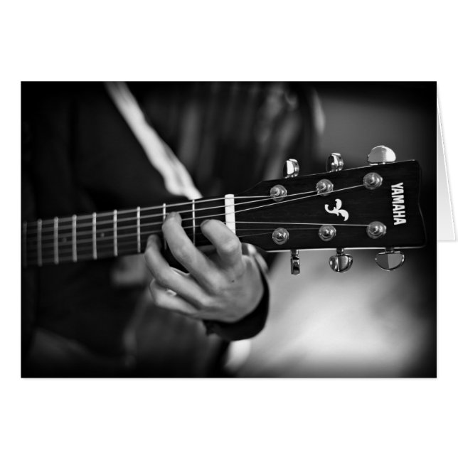 Tarjeta de Personalizable de guitarra (Anverso (Horizontal))