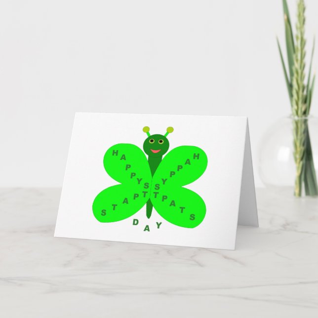 Tarjeta de Personalizable de mariposa del Día de S (Anverso)