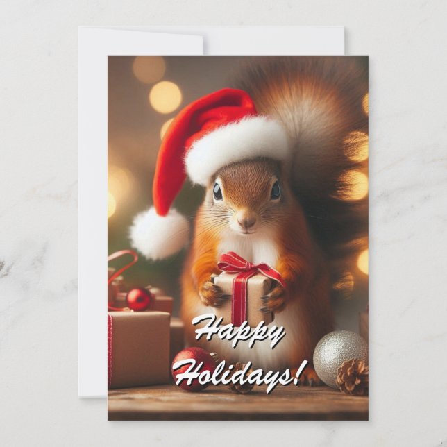 Tarjeta de Personalizable de regalo para navidades (Anverso)