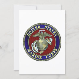 Tarjeta de Personalizable de sellado USMC para cua