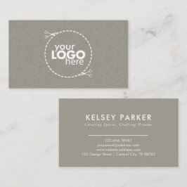 Tarjeta de Personalizable de textura de tela sutil