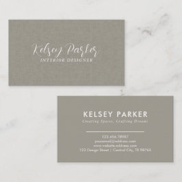 Tarjeta de Personalizable de textura de tela sutil