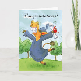 Tarjeta de personalizable feliz de la graduación d