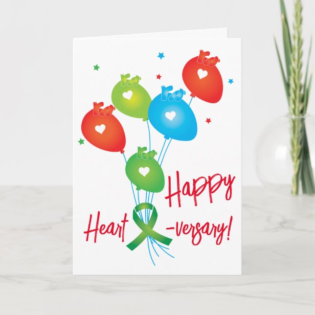 Tarjeta de Personalizable feliz para el corazón (Anverso)