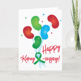Tarjeta de Personalizable feliz para riñones-versa