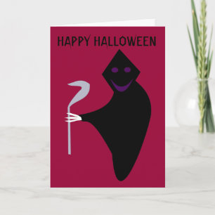 Tarjeta de Personalizable Grim Reaper Halloween