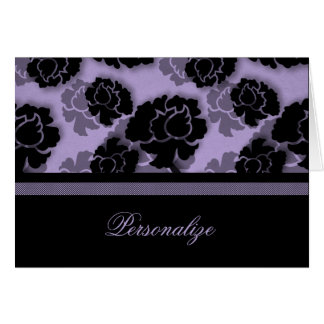 Tarjeta de Personalizable Grungy Floral Decadation