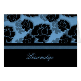 Tarjeta de Personalizable Grungy Floral Decadation