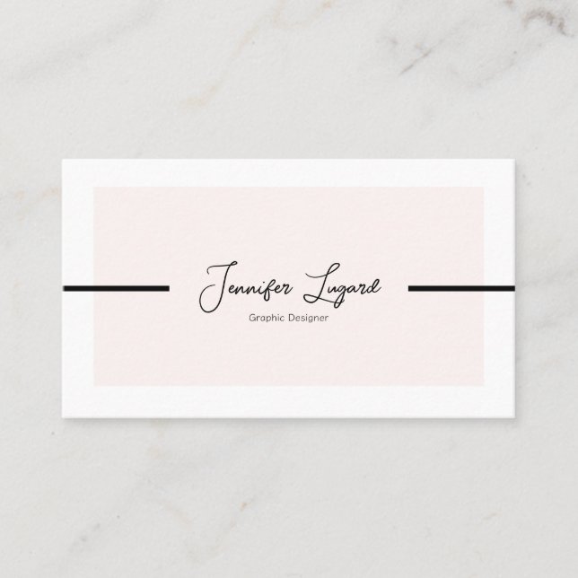 Tarjeta de Personalizable minimalista moderna (Anverso)