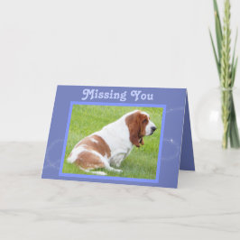 Tarjeta de personalizable "Missing you" con Cute B