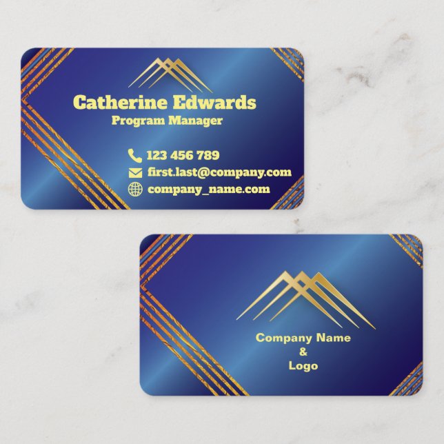 Tarjeta de Personalizable moderna (Anverso / Reverso)