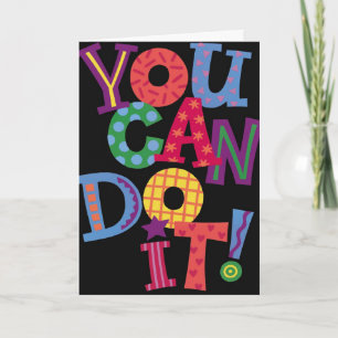 Tarjeta de personalizable motivacional colorida