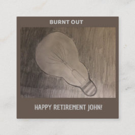 Tarjeta de personalizable - Para jubilación o cual