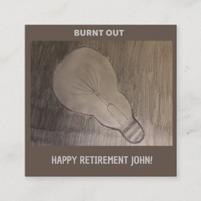 Tarjeta de personalizable - Para jubilación o cual (Anverso)