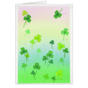 Tarjeta de personalizable pastel St. Patricks Day