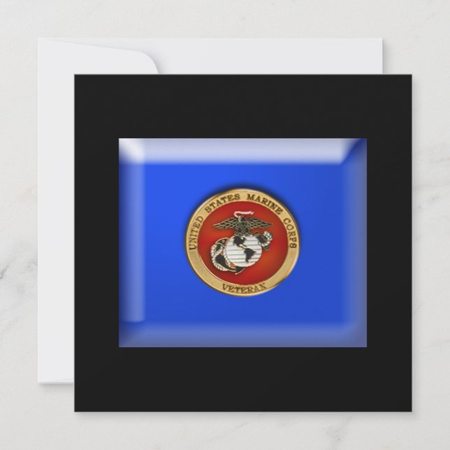 Tarjeta de Personalizable Veterano USMC! ¡Oh, Rah! (Anverso)