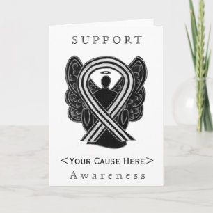 Tarjeta de Personalizado Angel de la cinta blanca 
