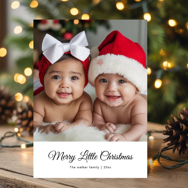 Tarjeta de personalizado Baby and Family Merry Lit (Subido por el creador)