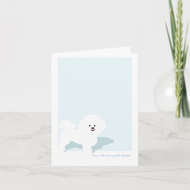 Tarjeta de Personalizado Bichon Frise (Anverso)