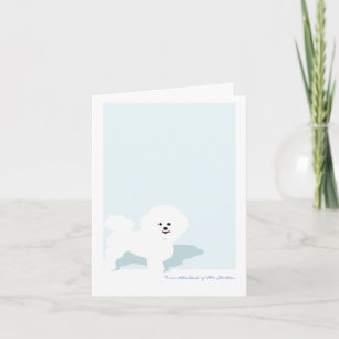 Tarjeta de Personalizado Bichon Frise