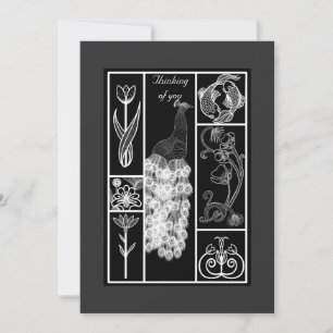 Tarjeta de personalizado con estilo deco de arte b